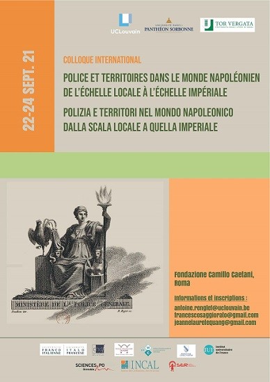 Police et territoires dans l’Europe napoléonienne. De l’échelle locale à l’échelle impériale