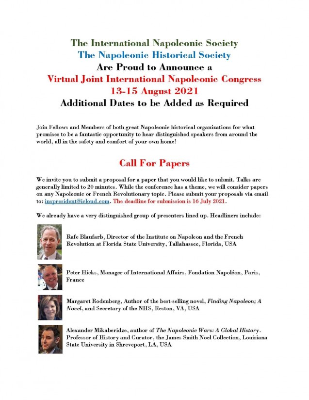 International Napoleonic Society Virtual Congress