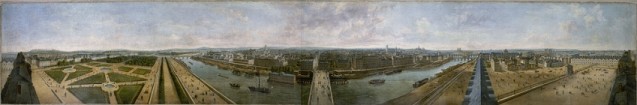 Panorama de Paris pris du toit du Pavillon de Flore au Palais des Tuileries, par Pierre Prévost (ca.1833) © Musée Carnavalet, Paris