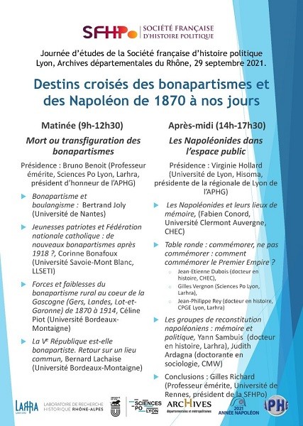 Destins croisés des bonapartismes et des Napoléon de 1870 à nos jours