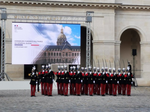 L’hommage national au général Gudin, inhumé aux Invalides, le 2 décembre 2021