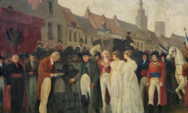 La remise des clefs de Buridan à l’Empereur le 24 mai 1810, A. Delacroix © Musée des beaux-arts de Béthune