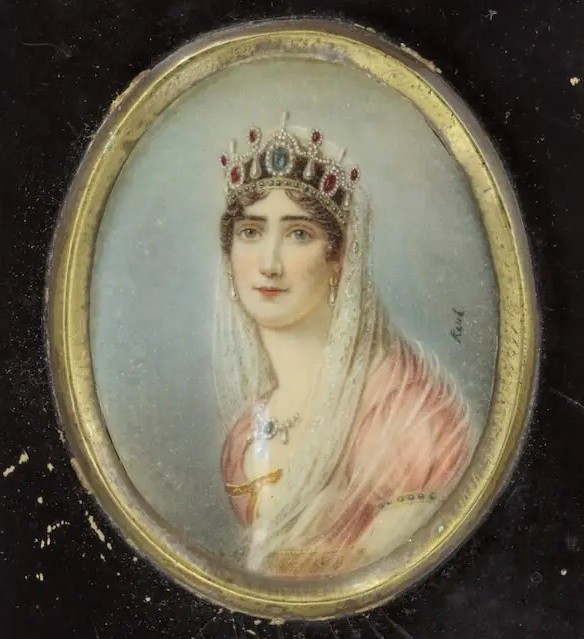 Portrait sur porcelaine de l’impératrice Joséphine Bonaparte, attribué à René Théodore Berthon. © The Mornington Peninsula Shire