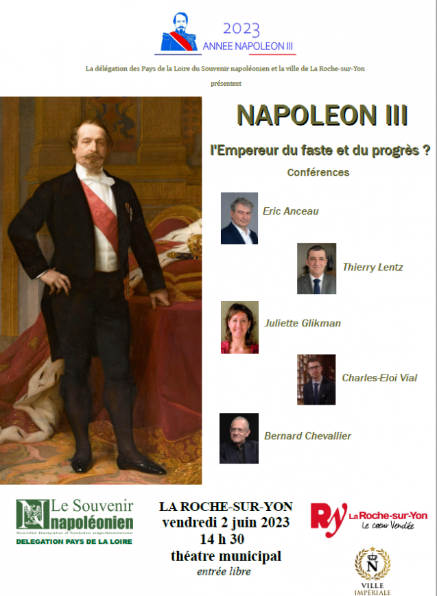 Les impériales de La Roche-Sur-Yon/ Conférences « Napoléon III, l’Empereur du faste et du progrès ? »