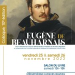 Colloque Rueil Ville Impériale 2022 : « Eugène de Beauharnais, un prince européen » et salon du livre Empire
