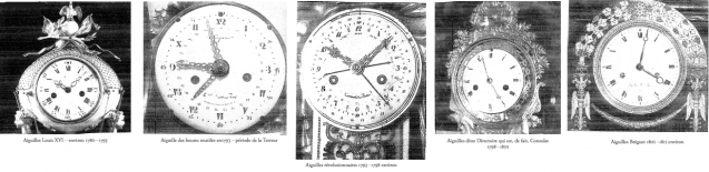 Aperçu de l'évolution des aiguilles de pendules, de l'Ancien Régime à l'Empire © DR