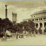 Photographie : Le Théâtre Lyrique et la place du Châtelet en 1871