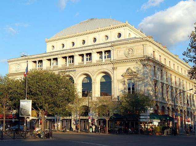 Théâtre de la Ville, ancien Théâtre Lyrique, place du Châtelet (Gabriel Davioud, 1860-1862)