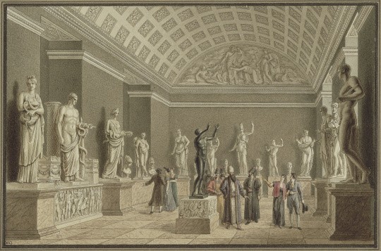 Visite de personnages étrangers dans le Museum National, Benjamin Zix © Louvre/Gérard Blot