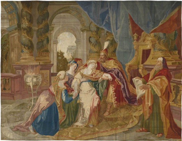 Napoléon et <i>L’évanouissement d’Esther</i>, Un cadeau impérial pour le premier roi de Saxe