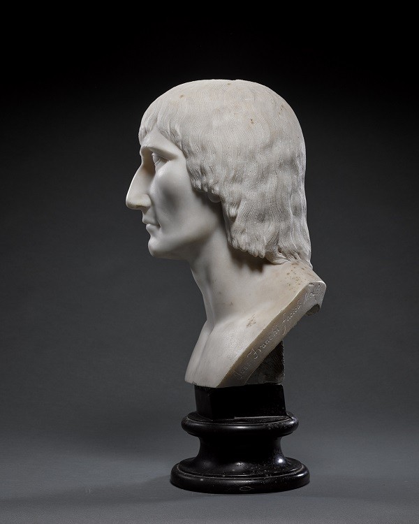 Profil du buste du général Bonaparte signé du sculpteur de l’Académie de Brera Giuseppe Franchi (1731-1806) © Sotheby's