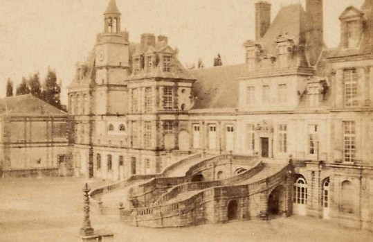 Napoléon III et Eugénie au château de Fontainebleau