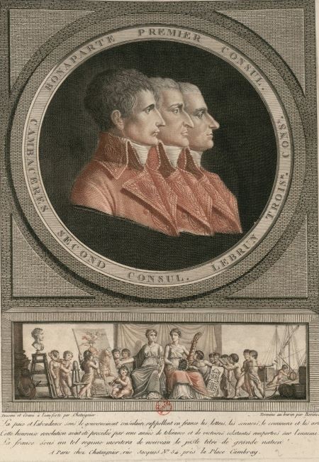 « Portrait des trois Consuls » : Bonaparte, Cambacérès et Lebrun