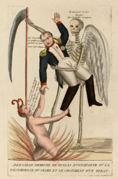 Estampe, Dernière Demeure De Nicolas Buonaparte Ou La Récompense Du Crime Et Le Châtiment D'Un Tyran © BnF Gallica