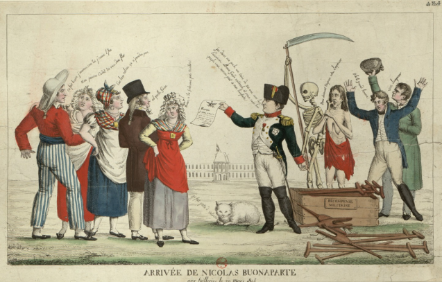 Estampe, Arrivée De Nicolas Buonaparte aux tuilleries le 20 Mars 1815 © BnF Gallica