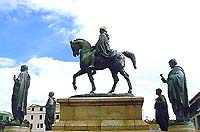 Napoleon and his brothers. Place de Gaulle